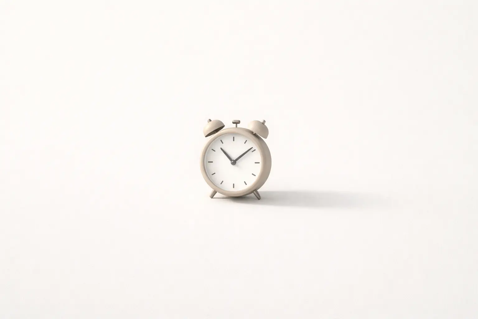 Minimal object casting a soft shadow representing schedow concept