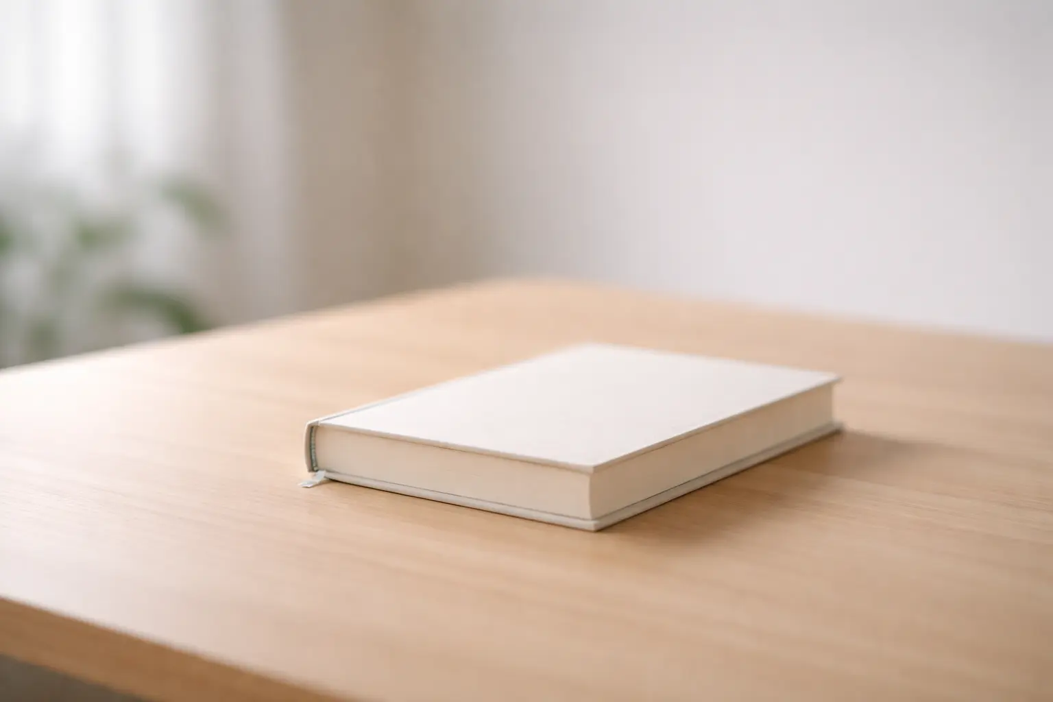 Single closed book on a clean wooden desk with soft natural light and a blurred neutral background, symbolizing focused study and learning in a professional academic setting.
jacob redington cornell college