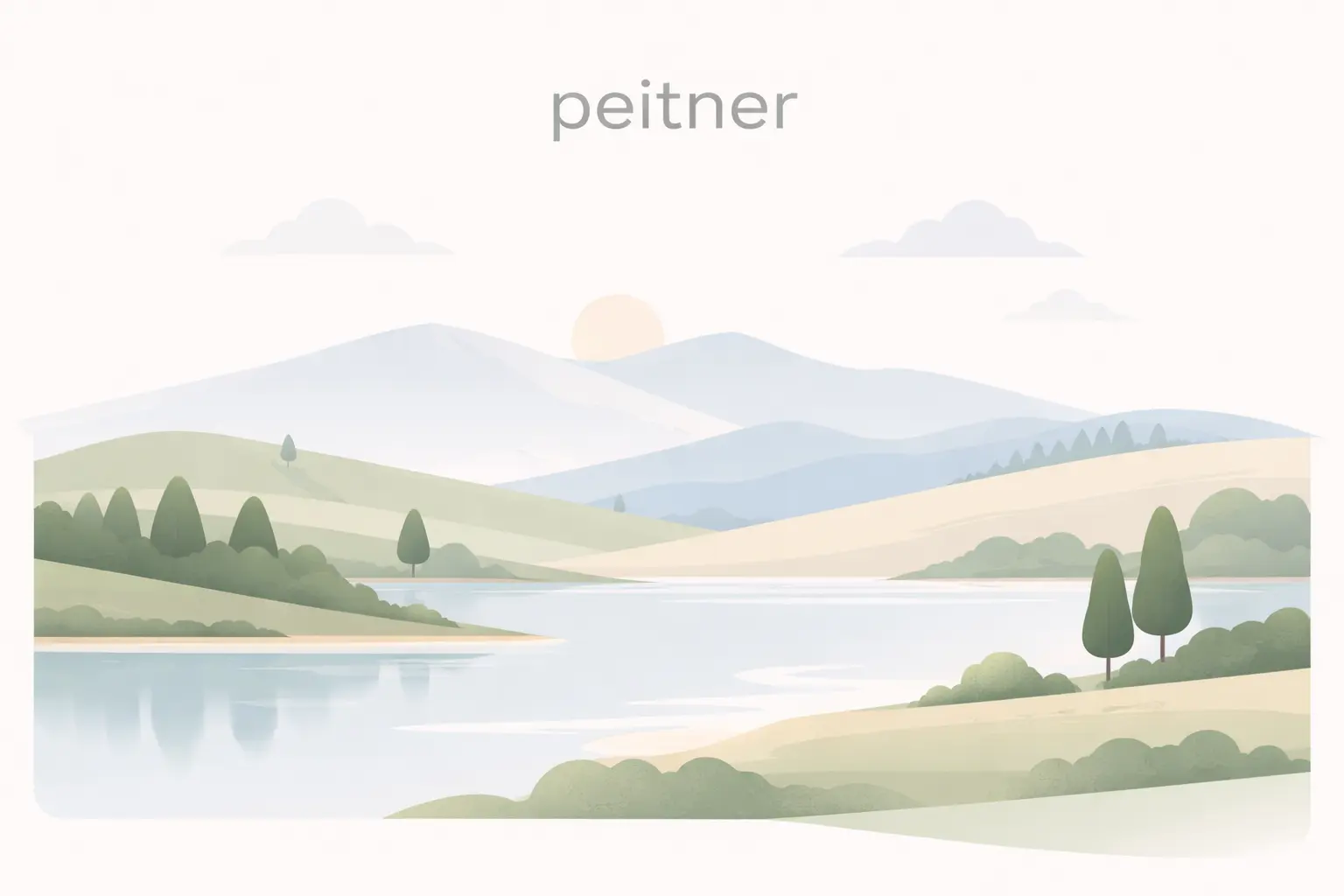Simple and clean landscape design representing 'peitner', professional and easy-to-understand layout.